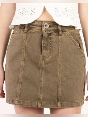 We The Free Lennox Seamed A-Line Mini Skirt Size 30/M Free People